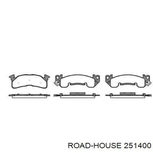 Передние тормозные колодки 251400 Road House