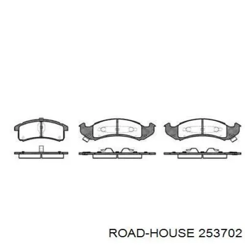 Передние тормозные колодки 253702 Road House