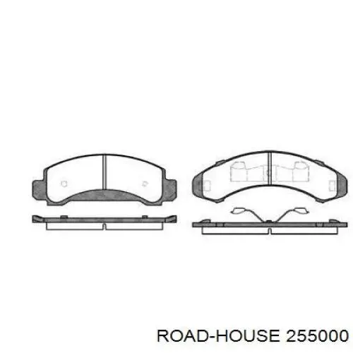 Передние тормозные колодки 255000 Road House