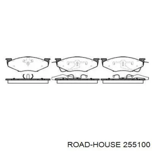 Передние тормозные колодки 255100 Road House