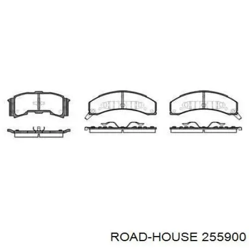 Передние тормозные колодки 255900 Road House