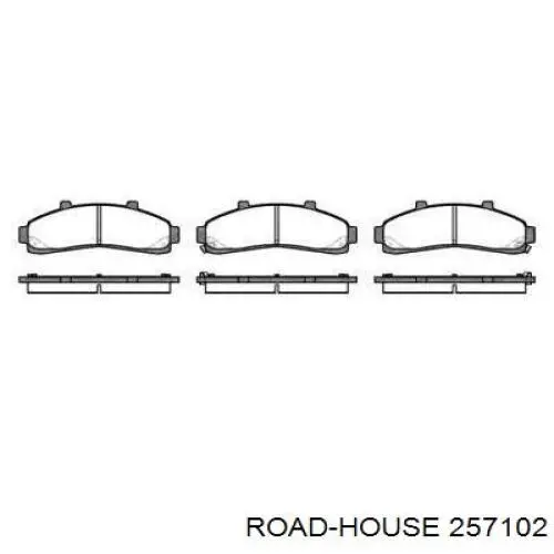 Передние тормозные колодки 257102 Road House