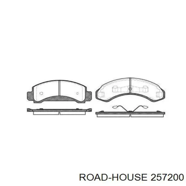 Передние тормозные колодки 257200 Road House