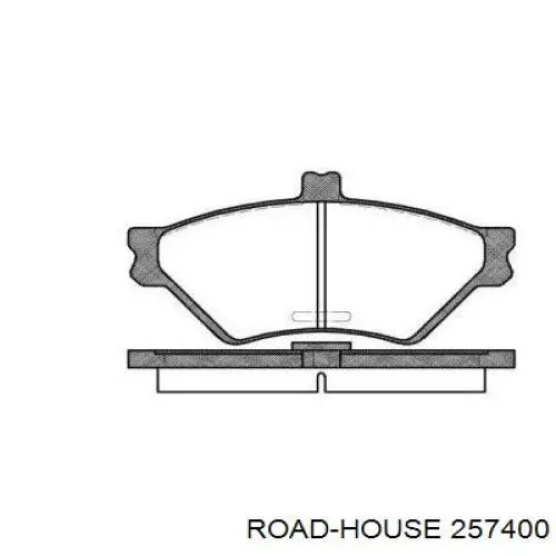 Задние тормозные колодки 257400 Road House