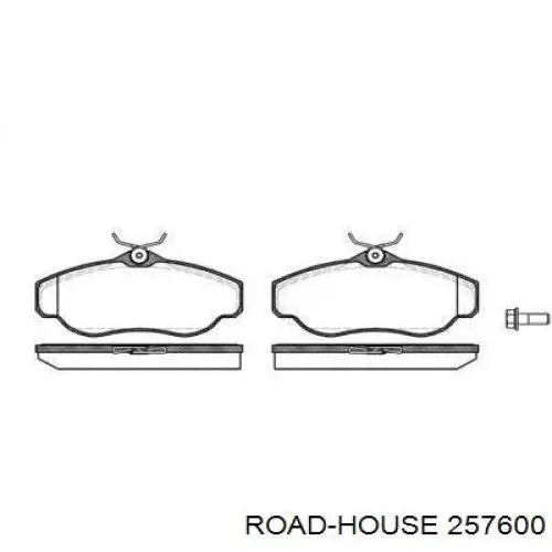 Передние тормозные колодки 257600 Road House