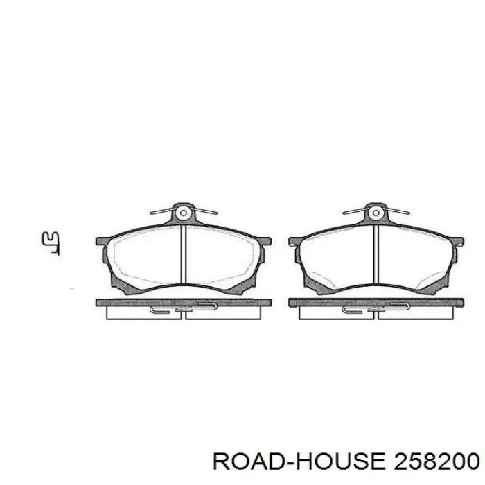 Передние тормозные колодки 258200 Road House