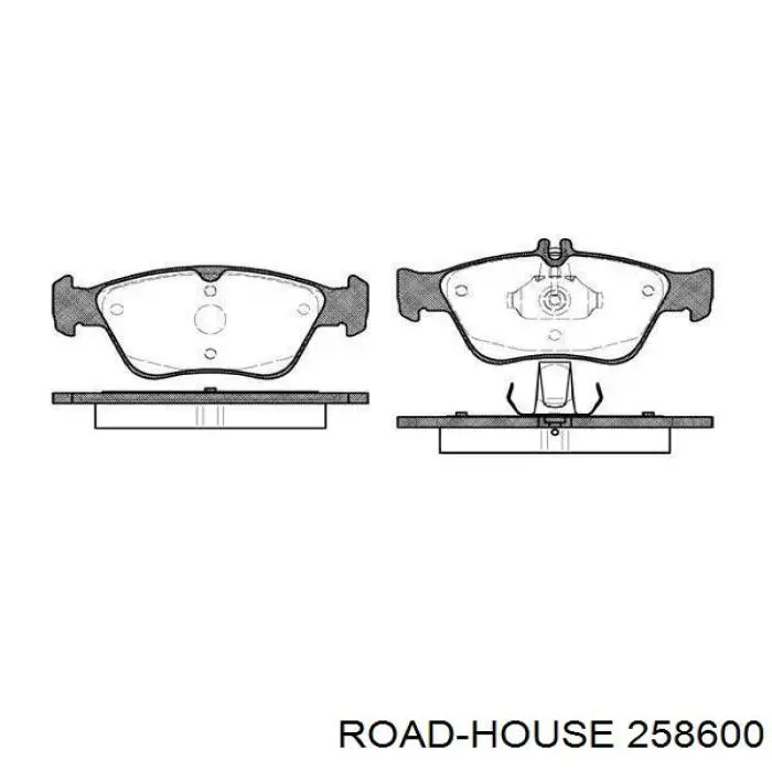 Передние тормозные колодки 258600 Road House