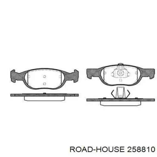 Передние тормозные колодки 258810 Road House