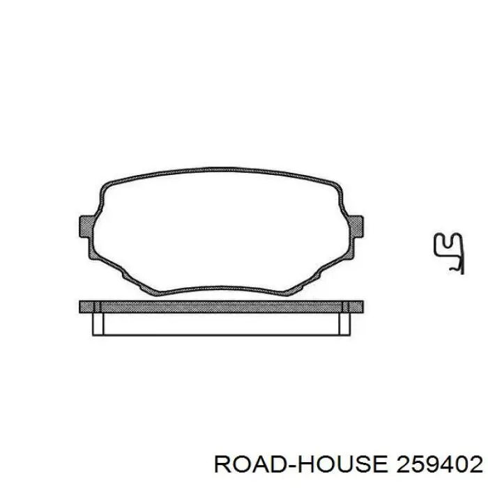 259402 Road House колодки тормозные передние дисковые