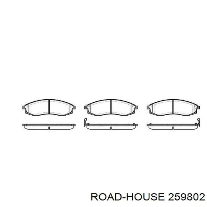 259802 Road House передние тормозные колодки