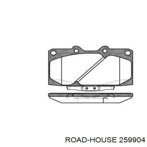 Передние тормозные колодки 259904 Road House