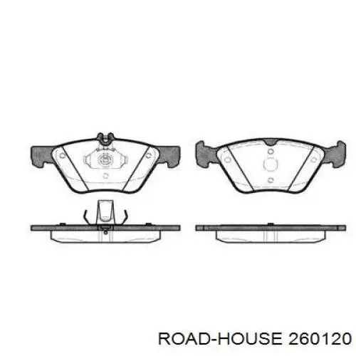 Передние тормозные колодки 260120 Road House