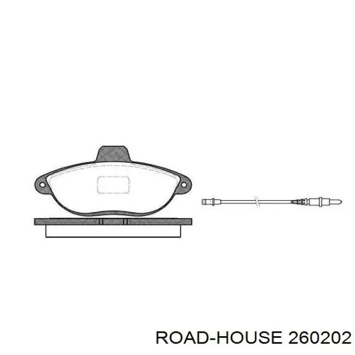 260202 Road House колодки тормозные передние дисковые