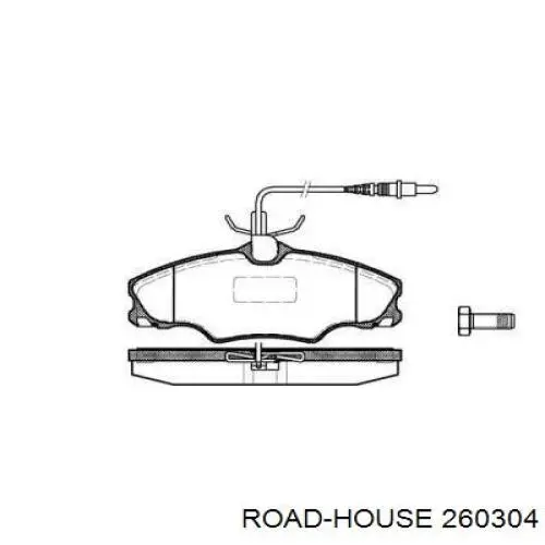 260304 Road House передние тормозные колодки