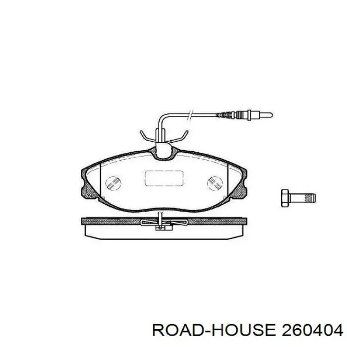 Передние тормозные колодки 260404 Road House