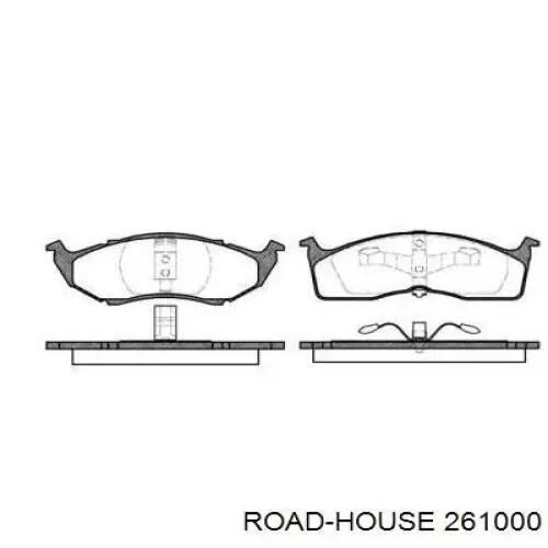 Передние тормозные колодки 261000 Road House