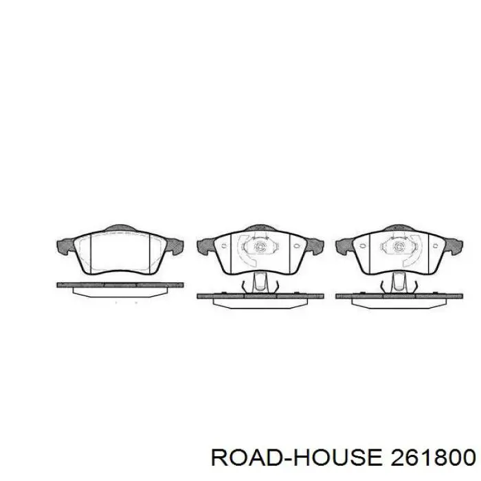 2618.00 Road House передние тормозные колодки