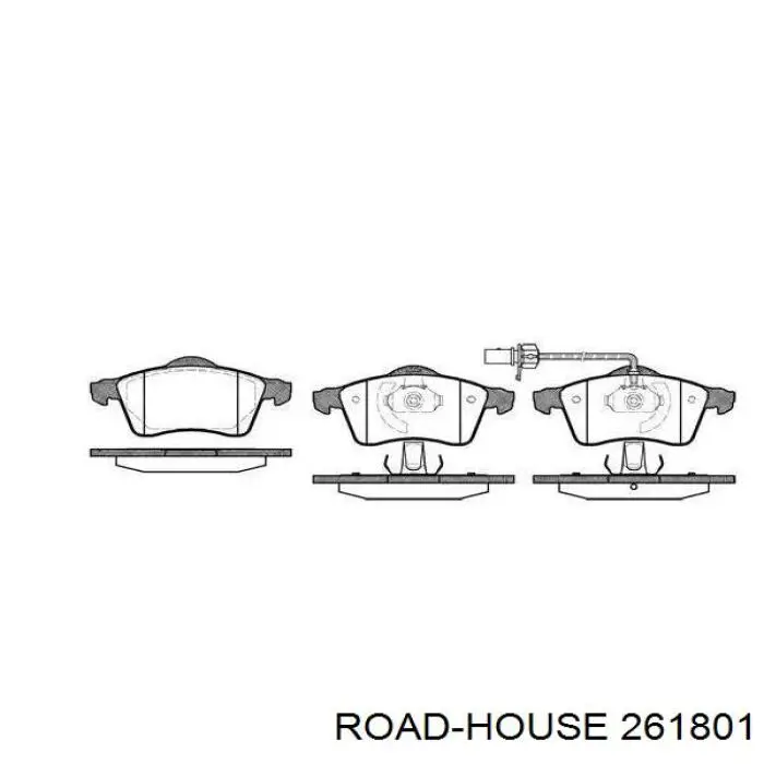 Передние тормозные колодки 261801 Road House