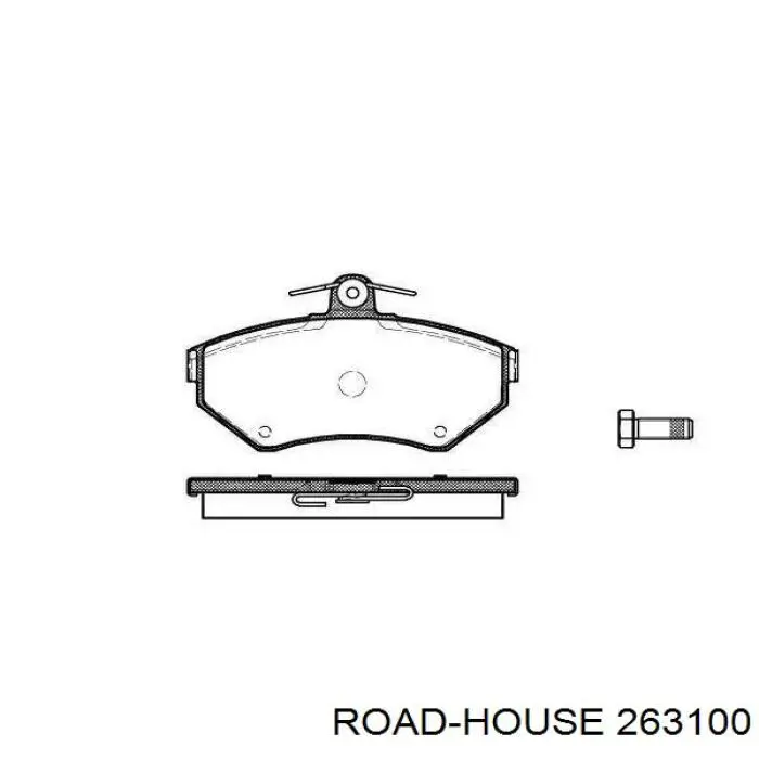 Передние тормозные колодки 263100 Road House