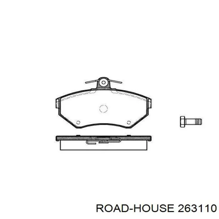 Передние тормозные колодки 263110 Road House