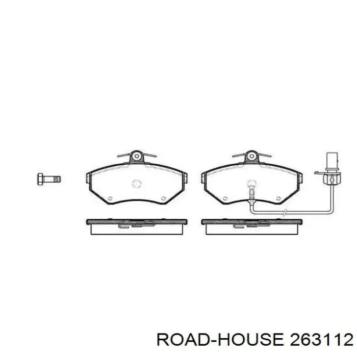 2631.12 Road House передние тормозные колодки