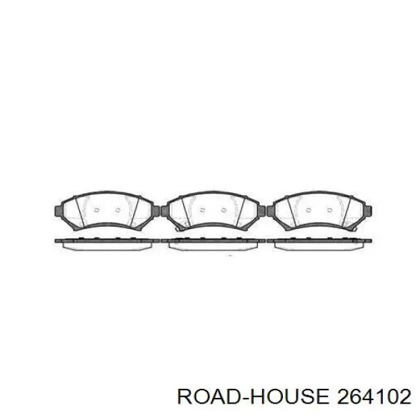 Передние тормозные колодки 264102 Road House