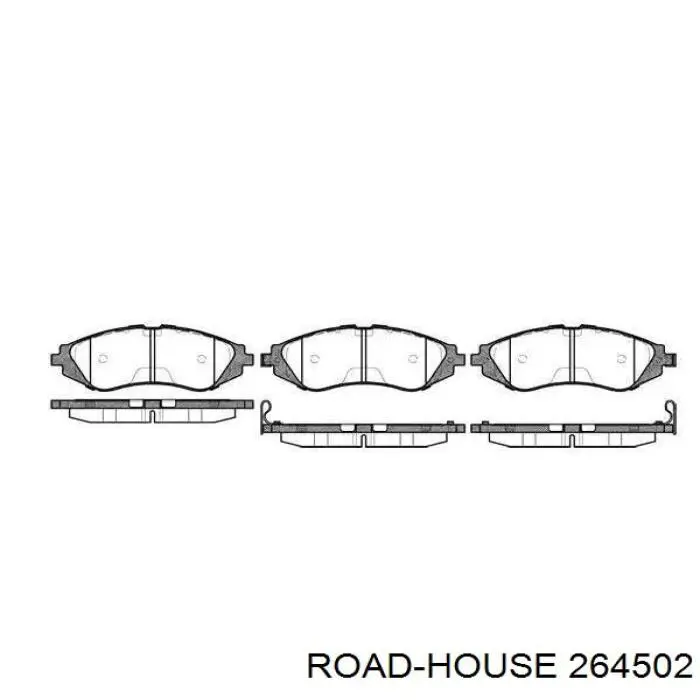 264502 Road House передние тормозные колодки