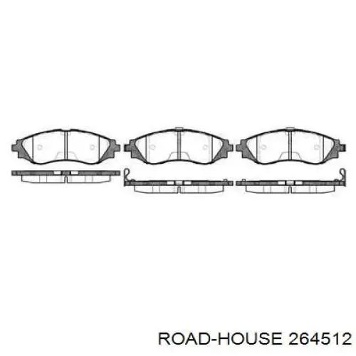 2645.12 Road House колодки тормозные передние дисковые