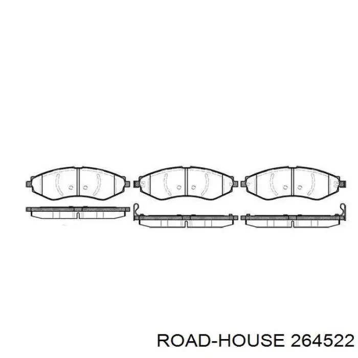 Передние тормозные колодки 264522 Road House