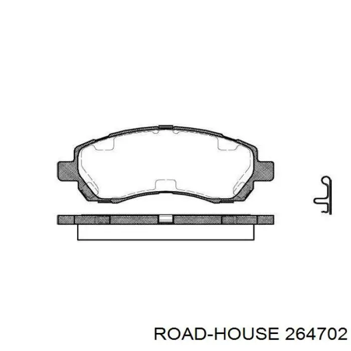 Передние тормозные колодки 264702 Road House