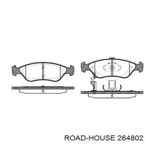 Передние тормозные колодки 264802 Road House