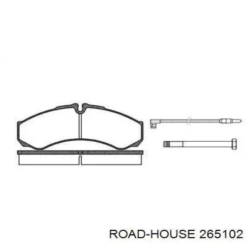 Задние тормозные колодки 265102 Road House