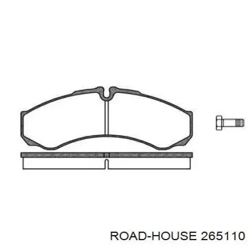 Передние тормозные колодки 265110 Road House