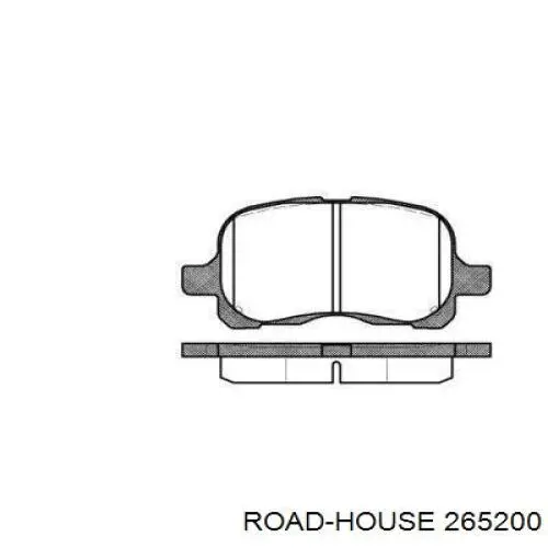 265200 Road House колодки тормозные передние дисковые