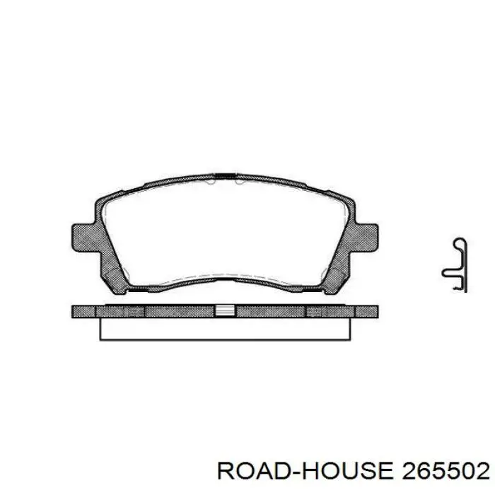 Передние тормозные колодки 265502 Road House