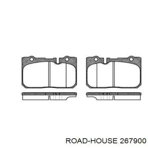 Передние тормозные колодки 267900 Road House