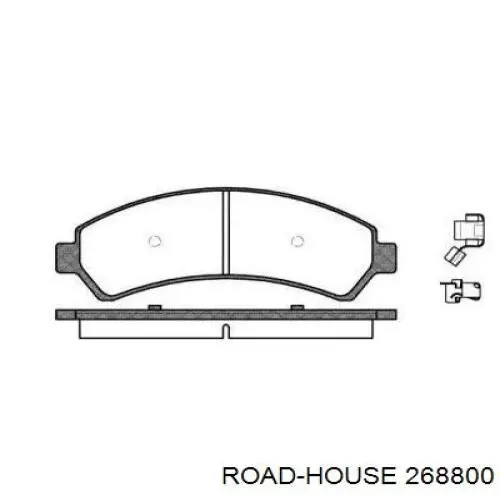 Передние тормозные колодки 268800 Road House