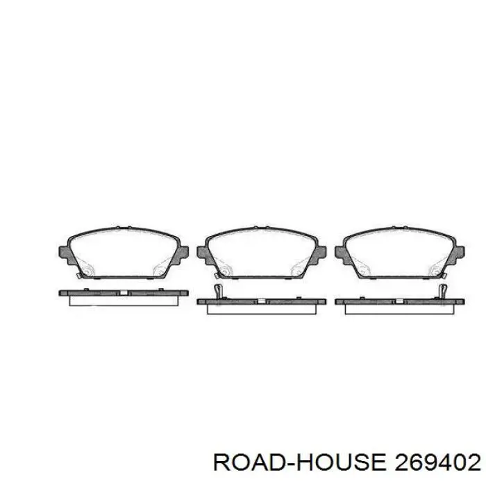 269402 Road House передние тормозные колодки