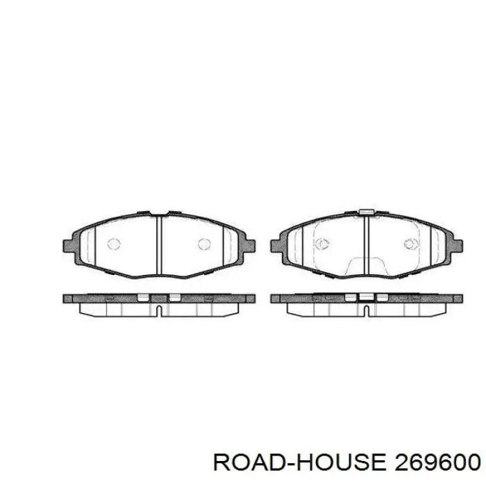 Передние тормозные колодки 269600 Road House