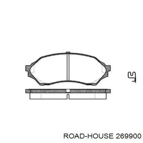 Передние тормозные колодки 269900 Road House