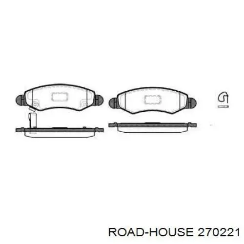 Передние тормозные колодки 270221 Road House