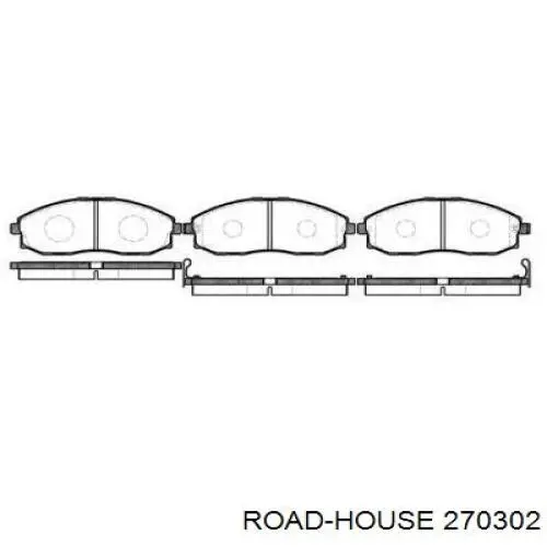 270302 Road House передние тормозные колодки