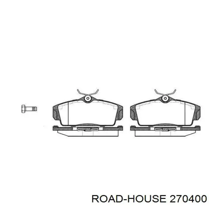 270400 Road House sapatas do freio dianteiras de disco