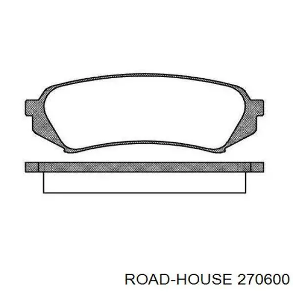 Задние тормозные колодки 270600 Road House