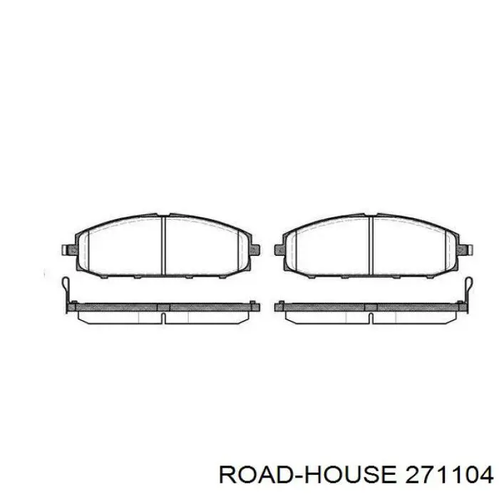 Передние тормозные колодки 271104 Road House