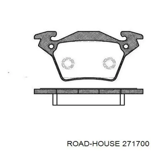 Задние тормозные колодки 271700 Road House