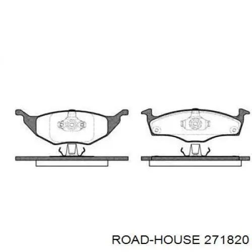 Передние тормозные колодки 271820 Road House