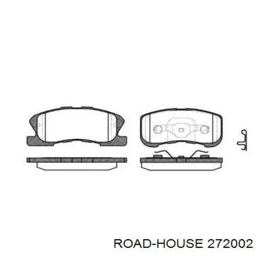 Передние тормозные колодки 272002 Road House