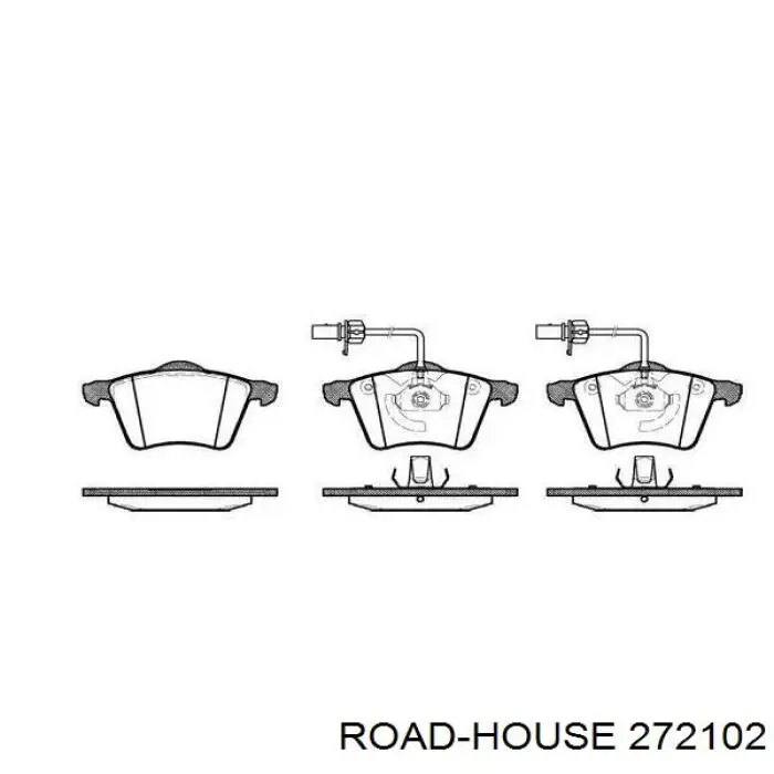 2721.02 Road House колодки тормозные передние дисковые