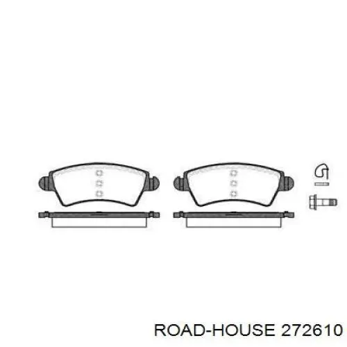 Передние тормозные колодки 272610 Road House